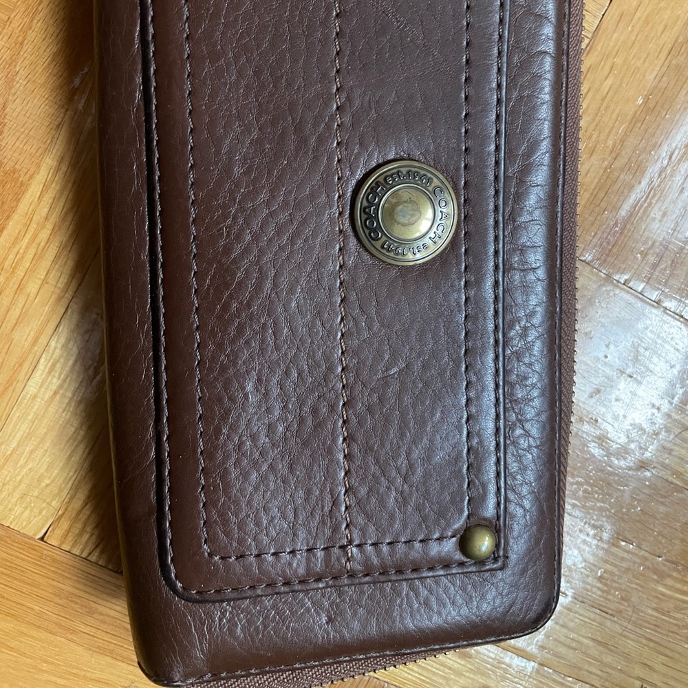 Coach brown wallet